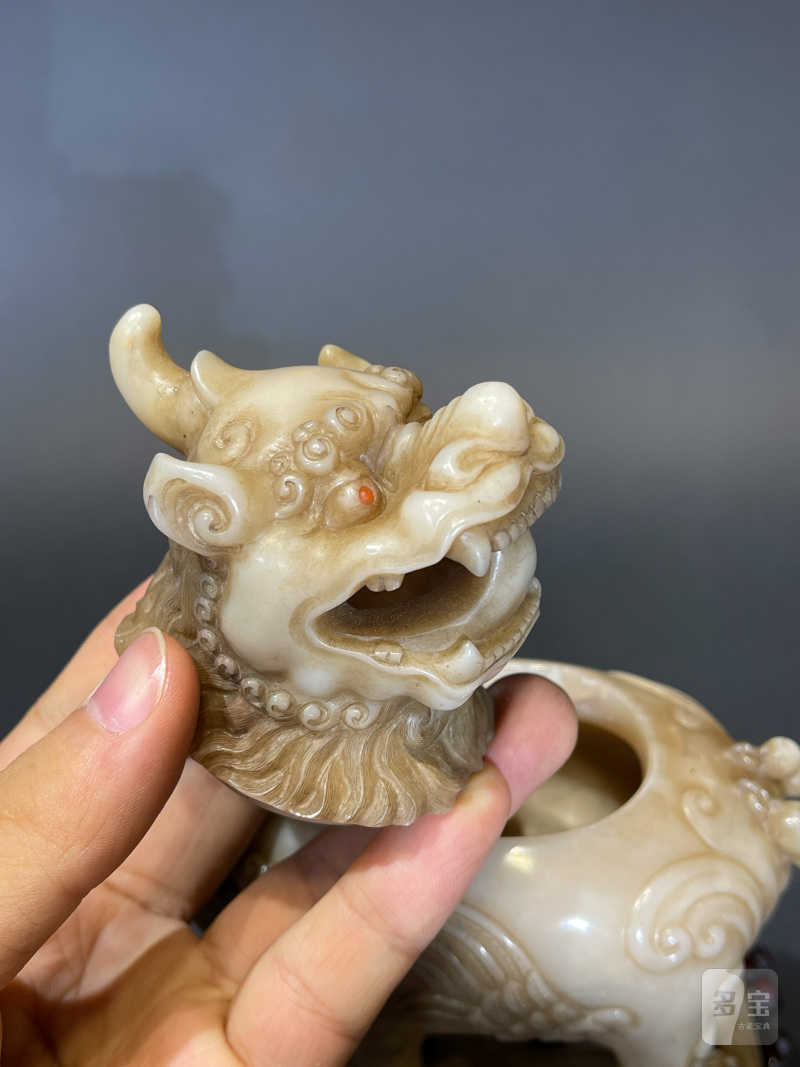 清 寿山石甪端香薰 - 图9